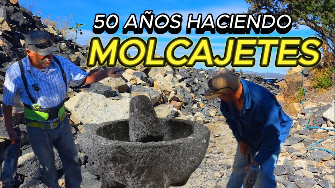 LO DIFICIL Y LO PESADO DE LA EXTRACCION DE PIEDRA PARA MOLCAJETES