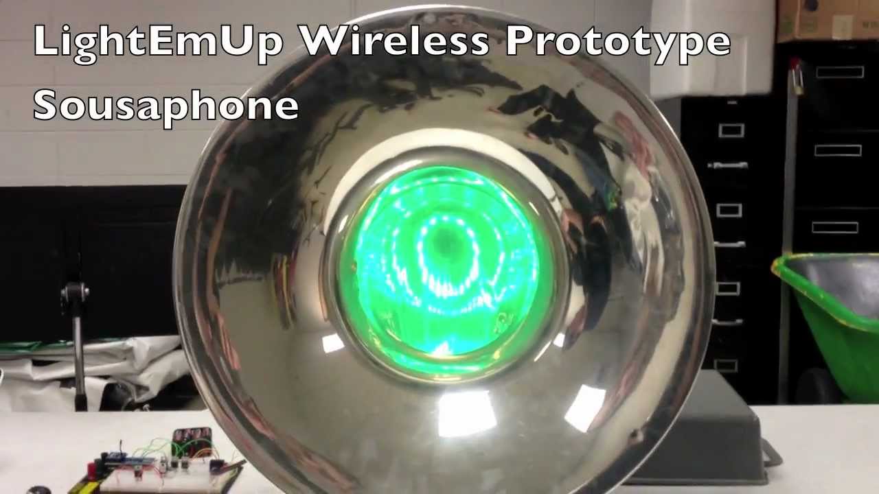 LightEmUp Band LightEmUp Wireless Controller Sousaphone Test YouTube