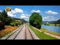 4k cabview  jesenice  ljubljana  dobova  ec 211 sava train ride through the whole of slovenia