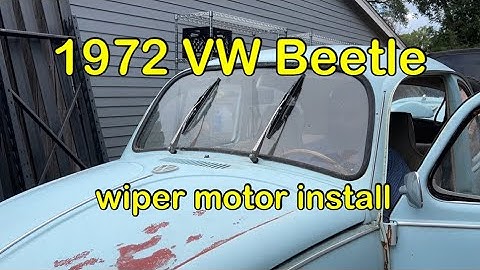 VW Beetle wiper motor installation