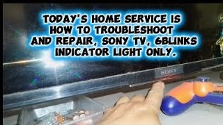 #HowToChangedBacklights #sonytv #6blinksIndicatorLight#model:KD-65x7500H#ledtvtechnicianhomeservice 