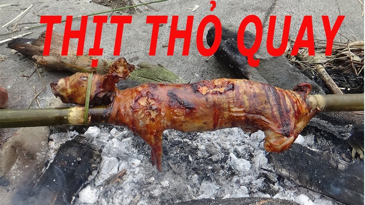 THỊT THỎ QUAY roasted rabbit meat vietnamese food YouTube