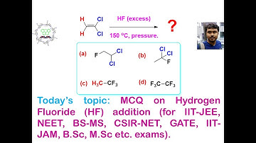 Addition of HF to alkene: For exams like, BSMS, IIT-JEE, NEET, CSIR-NET, GATE, IIT-JAM etc.