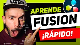 ¡ES MUY FÁCIL!🔥Cómo usar FUSION y NODOS en DAVINCI RESOLVE 18 para hacer efectos