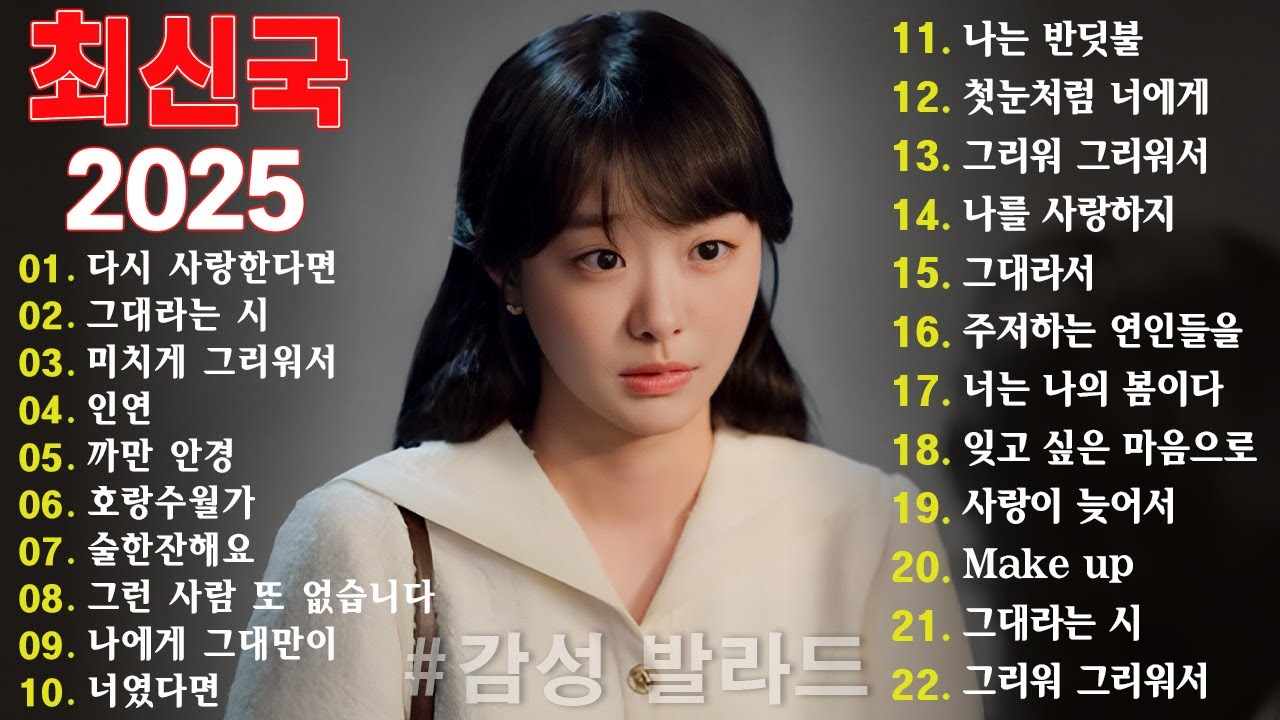 하루 끝 마음을 녹이는 감성 발라드 🎶 광고 없는 힐링 명곡 셋리스트｜백지영, 성시경, 더원, 이승기, 김필, 양파, 임창정