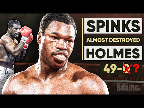 Видео: When Michael Spinks ALMOST DESTROYED Larry Holmes! It was unforgettable.