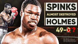 When Michael Spinks ALMOST DESTROYED Larry Holmes! It was unforgettable.