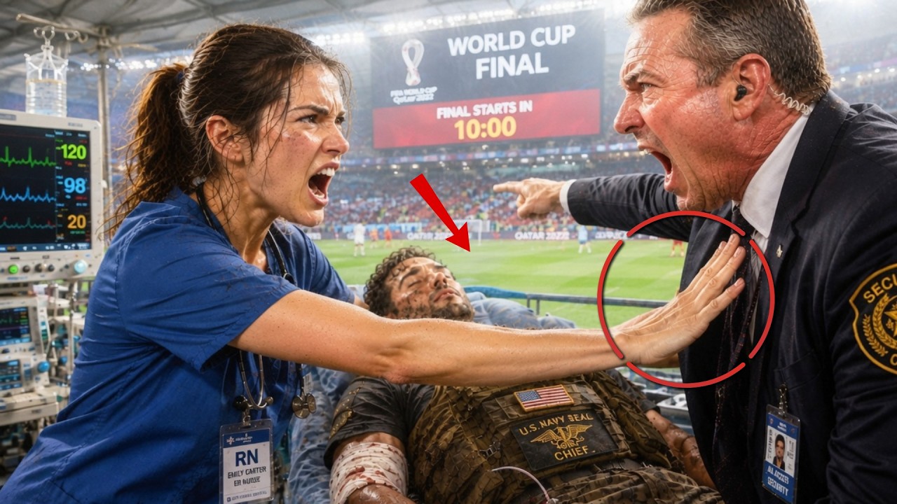 The chief of security stormed into the trauma bay and pointed at my patient. "Forget the Navy SEAL. Save the World Cup final." He ordered me to package the man for transport even though his body...