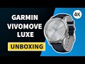 Garmin Vivomove Luxe (010-02241-20) Unboxing 4K