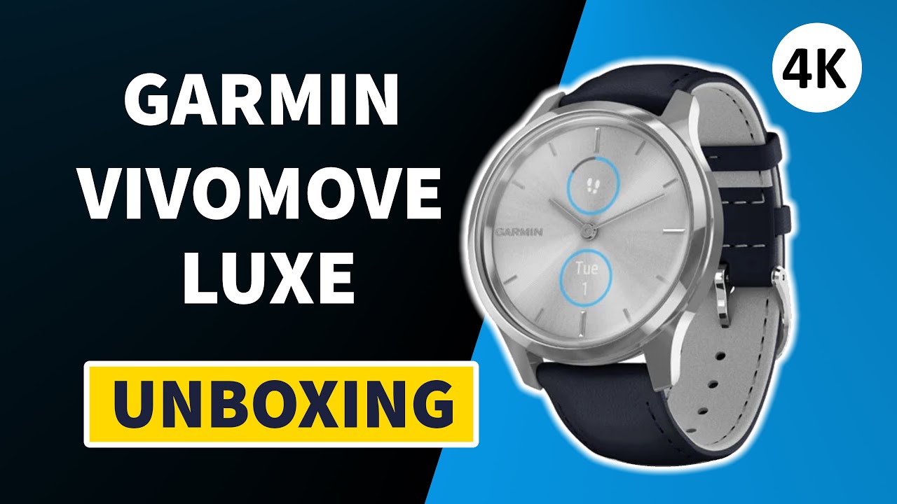 Garmin Vivomove Luxe (010-02241-20) Unboxing 4K