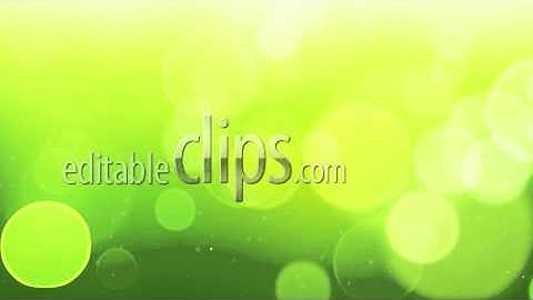 green bokeh circles loop background