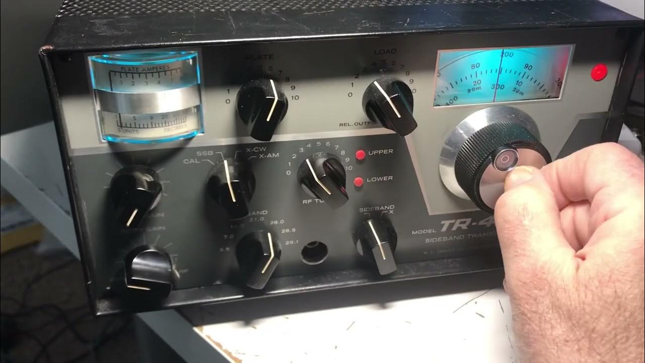 Drake TR4C receiver demo from a long wire - YouTube
