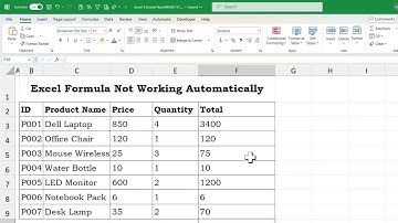 Fix Excel Formula Not Calculating Automatically (Quick Guide)