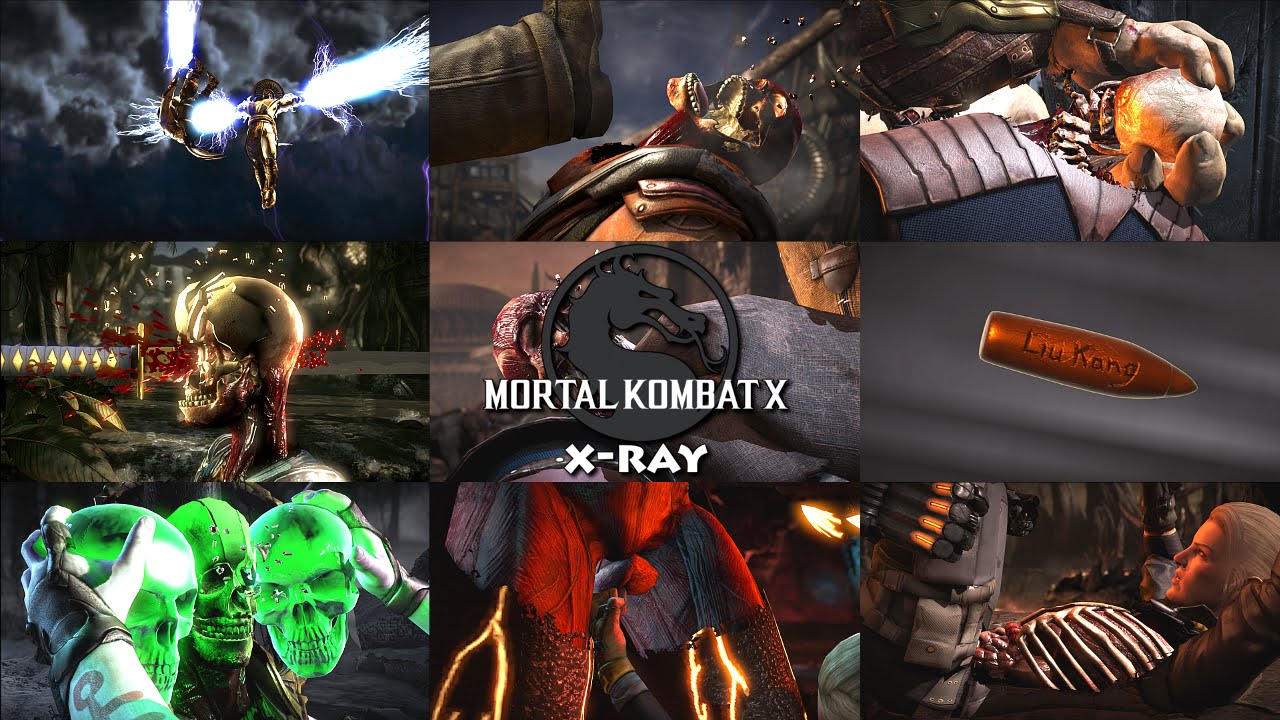 Mortal Kombat X All XRays featuring Goro (PS4, Xbox One, PC) YouTube
