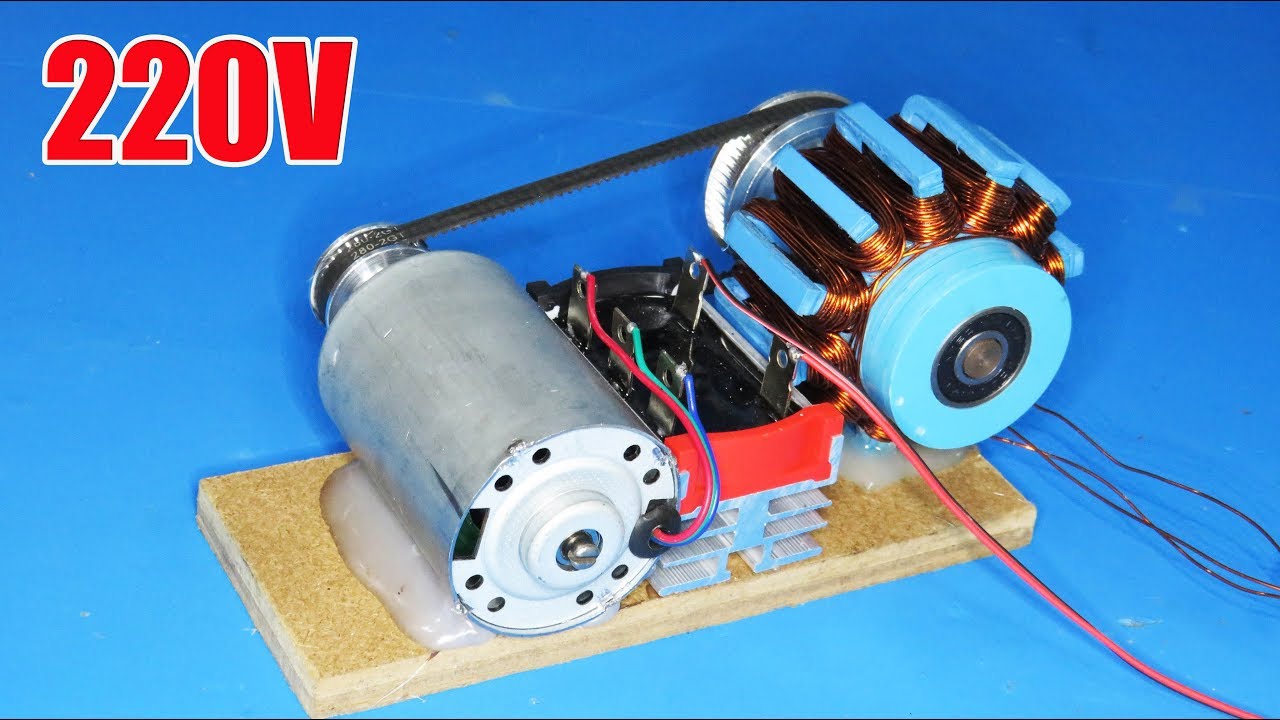 robbery settlement loose the temper How to make 220V / 50W Generator , Good idea for 2020 - YouTube