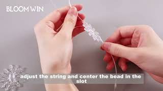 DIY SNOWFLAKE CURTAIN LIGHTS VIDEO INSTRUCTIONS
