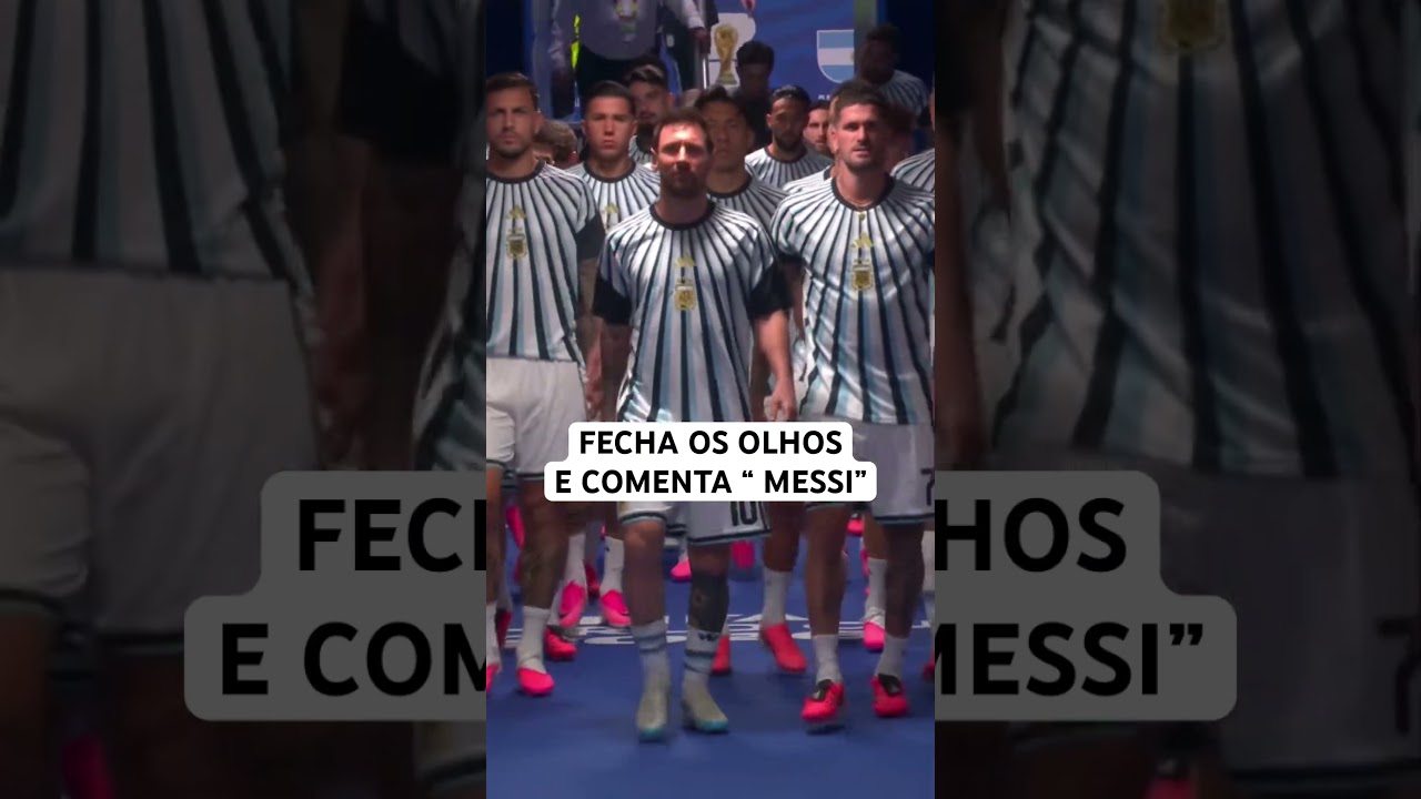 CONSEGUE ESCREVER MESSI SEM ENXERGAR? #shorts #futebol #viral