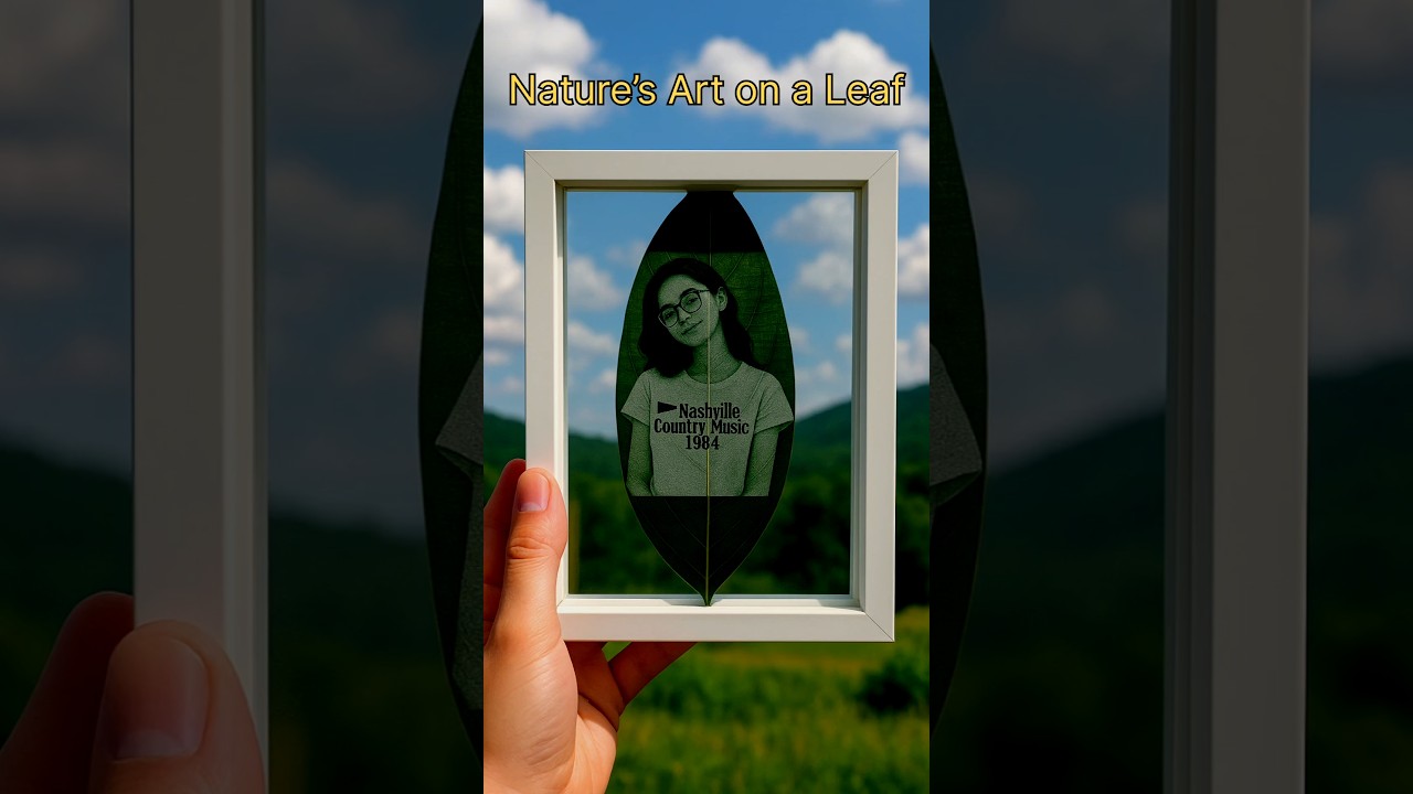 Nature’s Art on a Leaf 