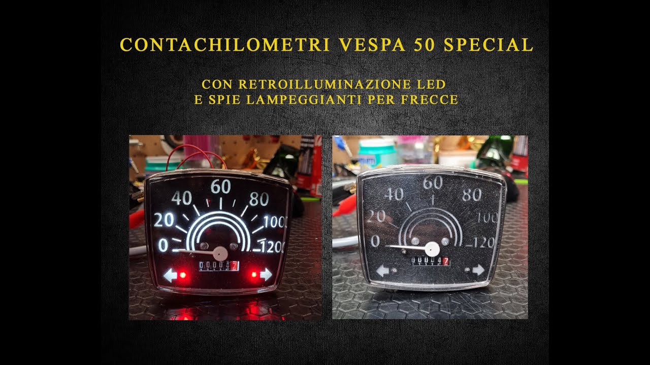 Contachilometri Vespa 50 special retroilluminato 