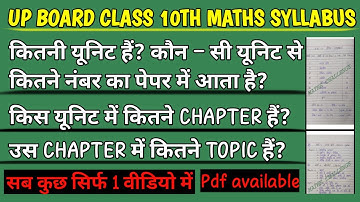 Up board class 10th Maths syllabus in Hindi | maths syllabus detail me | MATHS CHALLENGE