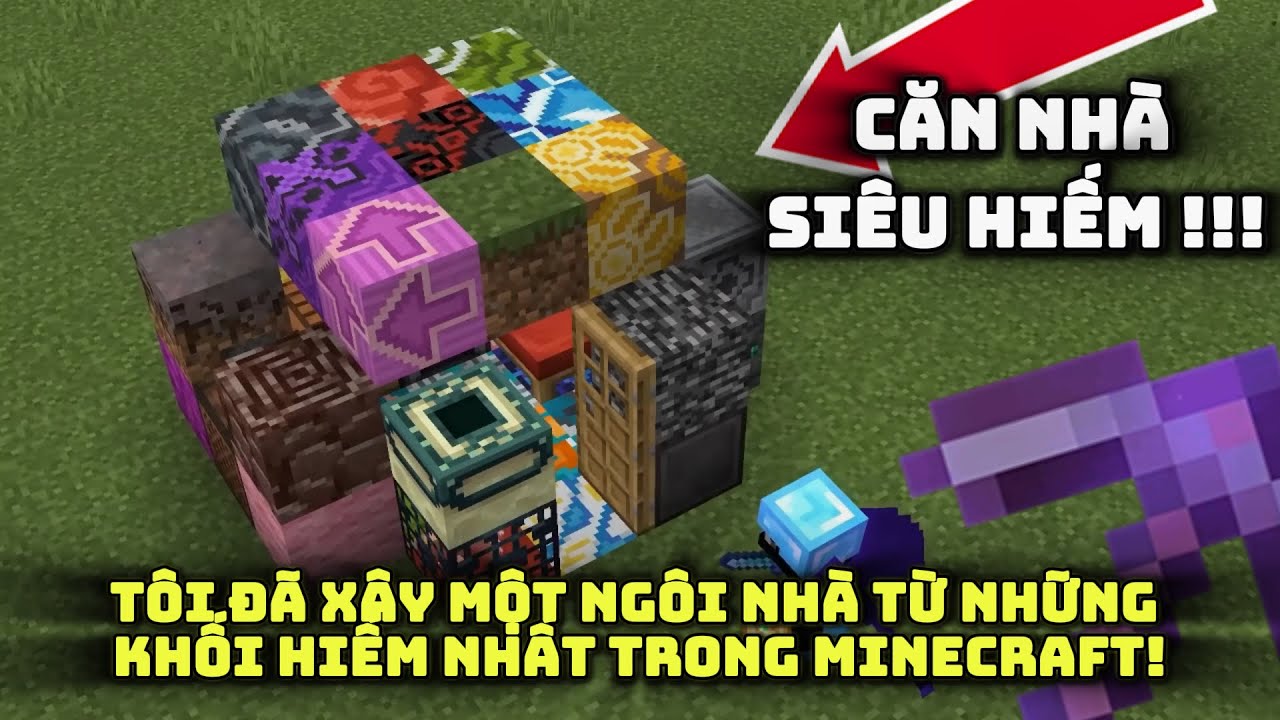 Tôi Đã Xây Một Ngôi Nhà Từ Những Khối Hiếm Nhất Trong Minecraft!
