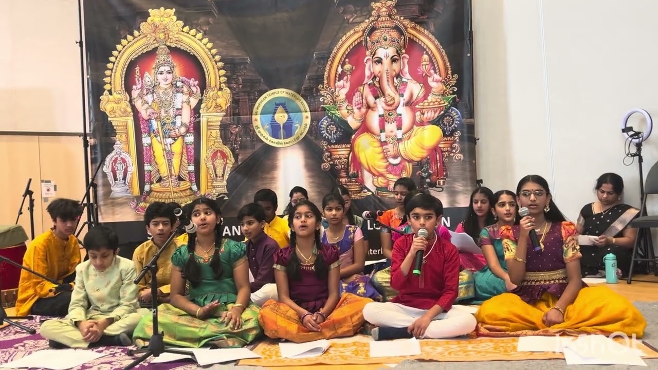 Stating new year with divine vibes. Kids doing bhajan seva.
