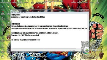 Fix"Unhandled exception had occurred in your application"error for your xbox360ce gamepad emulator