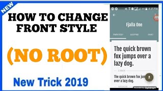 #SHOAIBTV How to change front style in any andriod(No Root) screenshot 3