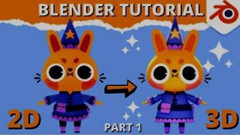 Blender Tutorial - 2D Drawing to 3D Model (Part 1)