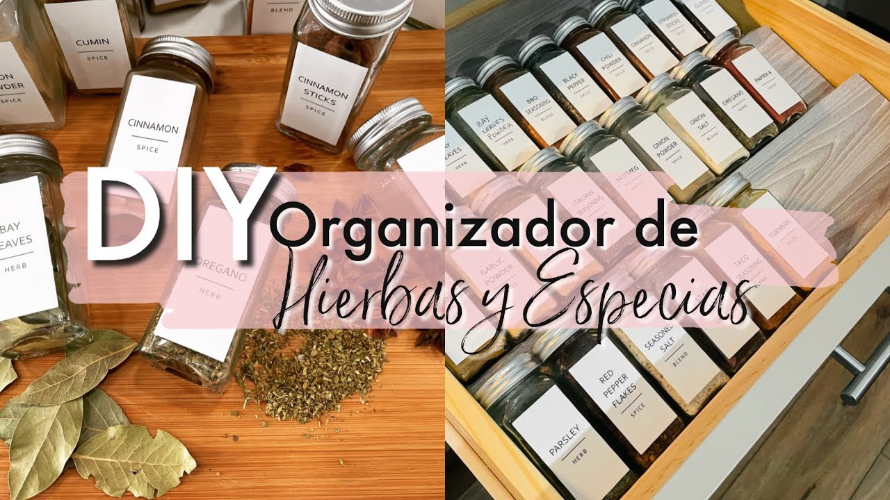 DIY: frascos para especias con etiquetas - Hache Beauty