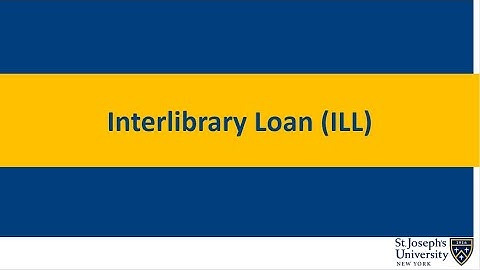 SJNY Libraries  Interlibrary Loan ILL