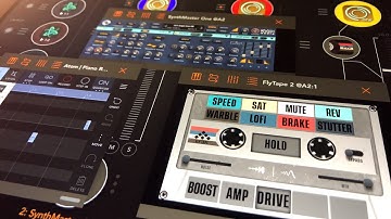 Fly Tape 2 Lo-Fi Cassette FX - SynthMaster One - Atom Piano Roll 2 - AUM Session - iPad Live