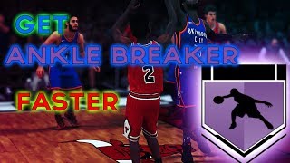NBA 2K18 HOW TO  EARN ANKLE BREAKER FASTER IN TRAINING DRILLS!! BEST METHOD screenshot 4