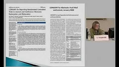 Sally Hopewell -- Active implementation of reporting guidelines brings results