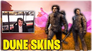 Mongraal Reacts To DUNE Skins In Fortnite | Dune Skins Gameplay