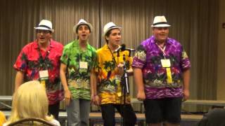Tourist Bait sings "Java Jive" at the Sunshine District Spring 2016 Convention Afterglow