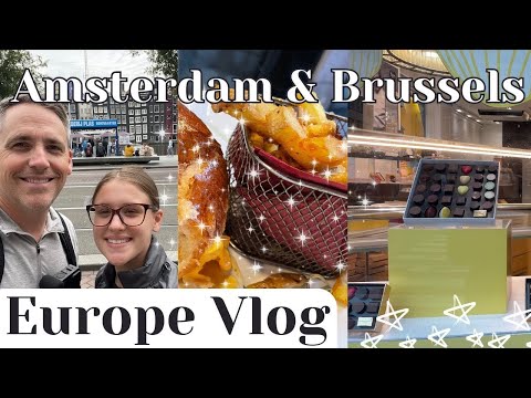 Amsterdam 🇳🇱 Schiphol to Brussels 🇧🇪 by Train | Europe Travel Vlog 2025