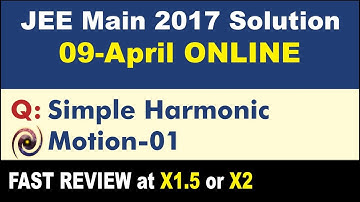 JEE Main 2017 Physics Solutions | Simple Harmonic Motion-01