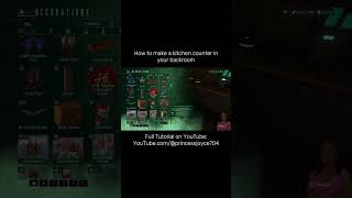 How to Make a Kitchen Counter in Your Backroom #warframe #warframecommunity #tennocreate #kitchen