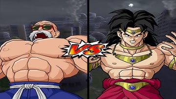 Roshi, Goku(Mid) & Zarbon VS. Broly, Frieza Soldier, Demon King Piccolo, Saibamen & Vegeta(Scouter)