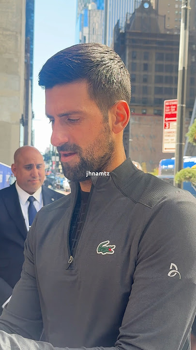 Novak Djokovic signing for his fans in NYC #tennis #usopen #novakdjokovic #serbia #nyc #djokovic