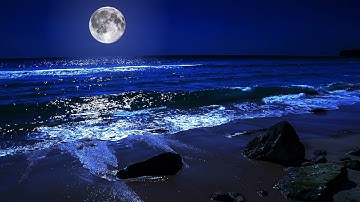 Fall Asleep On A Full Moon Night With Calming Wave Sounds - 9 Hours of Deep Sleeping on Mareta Beach
