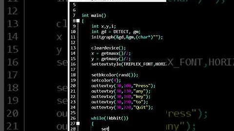 animated circle program c++ graphics #shorts