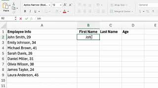 Flash Fill - Excel