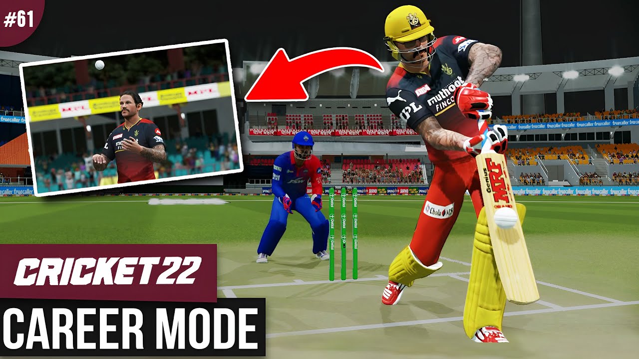 RCB vs DC + No Bowling Form • Cricket 22 Career Mode in Hindi 🏏• SinghGamingWorld #61