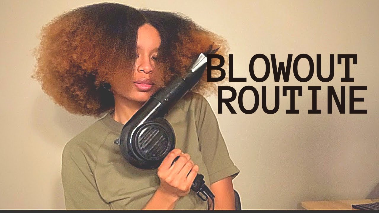 MY SIMPLE BLOWOUT ROUTINE | Natural Hair | AMBeauty