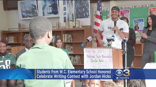 Jordan Hicks honors W.C. Elementary School 2017 Student Book Scholar Winners
