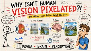 Why Isn't Human Vision Pixelated?! (The Hidden Trick Behind What You See)