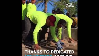 Volunteers turn empty Las Vegas lot into ‘remembrance wall’ and ‘healing garden’