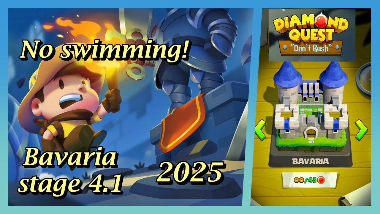Diamond quest: don't rush! Bavaria stage 4.1 no swimming